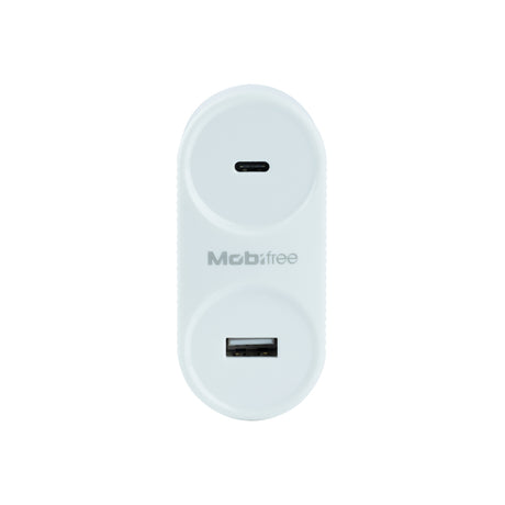 Mobifree MB-923354 cargador de dispositivo móvil Universal Blanco Corriente alterna Carga rápida Interior