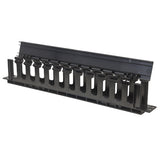 714679 - Intellinet Panneau de gestion des câbles 19", 1U, avec capot, noir Rack Panel de gestión de cables Negro Plástico 1U