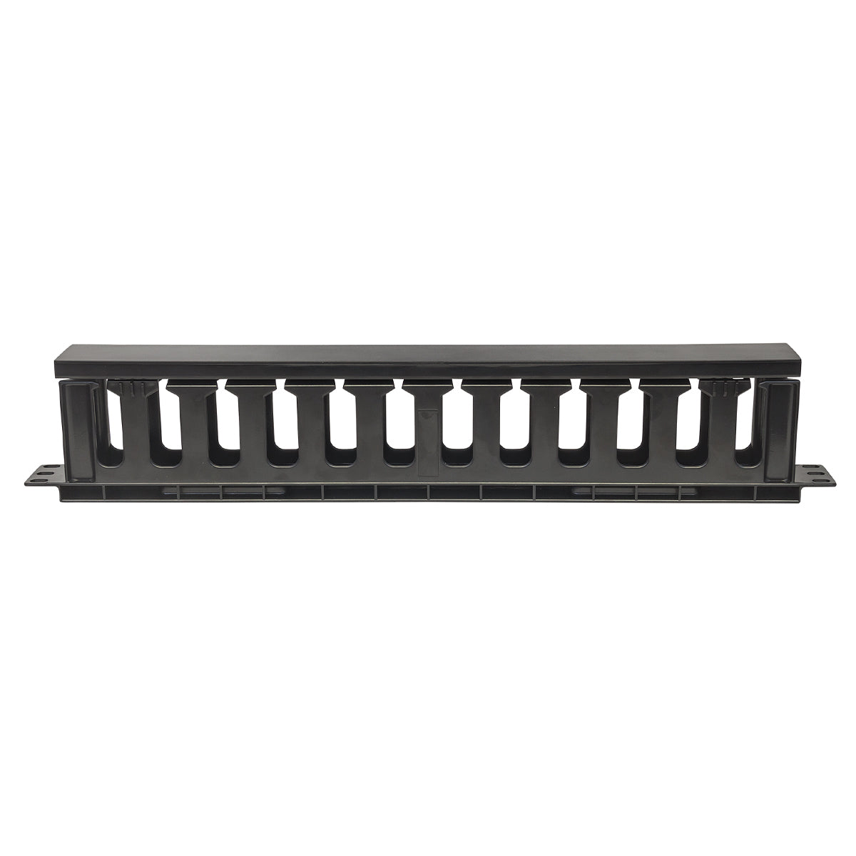 714679 - Intellinet Panneau de gestion des câbles 19", 1U, avec capot, noir Rack Panel de gestión de cables Negro Plástico 1U