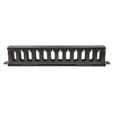 714679 - Intellinet Panneau de gestion des câbles 19", 1U, avec capot, noir Rack Panel de gestión de cables Negro Plástico 1U