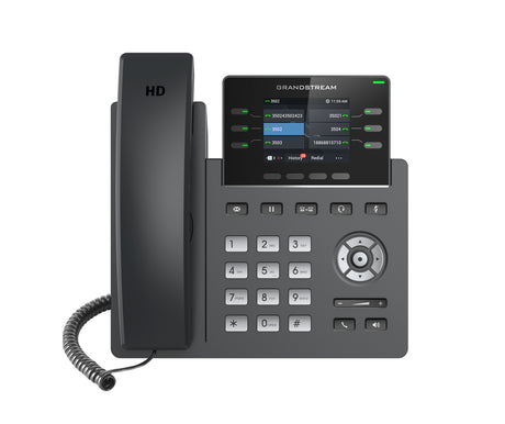 Grandstream Networks GRP2613 teléfono IP Negro 4 líneas TFT, Terminal con conexión por cable, En banda, Fuera de banda