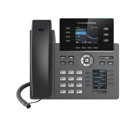 Grandstream Networks GRP2614 teléfono IP Negro 4 líneas TFT Wifi, Terminal con conexión por cable, En banda, Fuera de ba