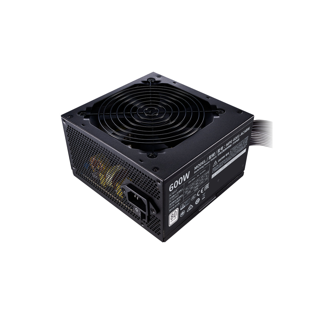Cooler Master MWE 600 White 230V - V2 unidad de fuente de alimentación 600 W 24-pin ATX ATX Negro