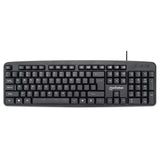 Manhattan Juego de teclado y mouse óptico, cableados Teclado Universal Alámbrico USB Interruptor de membrana