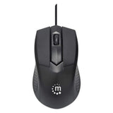 Manhattan Juego de teclado y mouse óptico, cableados Teclado Universal Alámbrico USB Interruptor de membrana