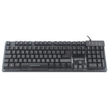 Manhattan Teclado gaming — Edición Base Metálica Teclado Juego Alámbrico USB QWERTY