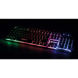 Manhattan Teclado gaming — Edición Base Metálica Teclado Juego Alámbrico USB QWERTY
