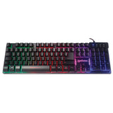 Manhattan Teclado gaming — Edición Base Metálica Teclado Juego Alámbrico USB QWERTY