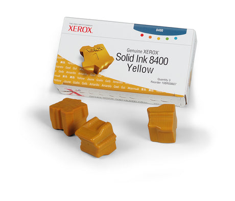 Xerox 108R00607 barra de tinta 3 pieza(s) Amarillo 3400 páginas