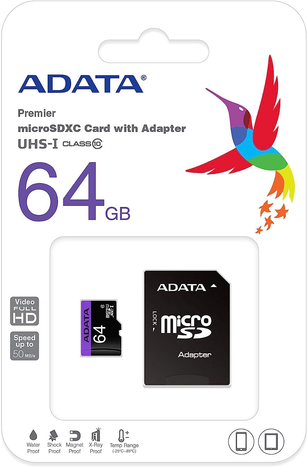 Memoria Adata Micro Sd Ausdx64Guicl10-Ra1 64Gb Con Adaptador FullOffice.com