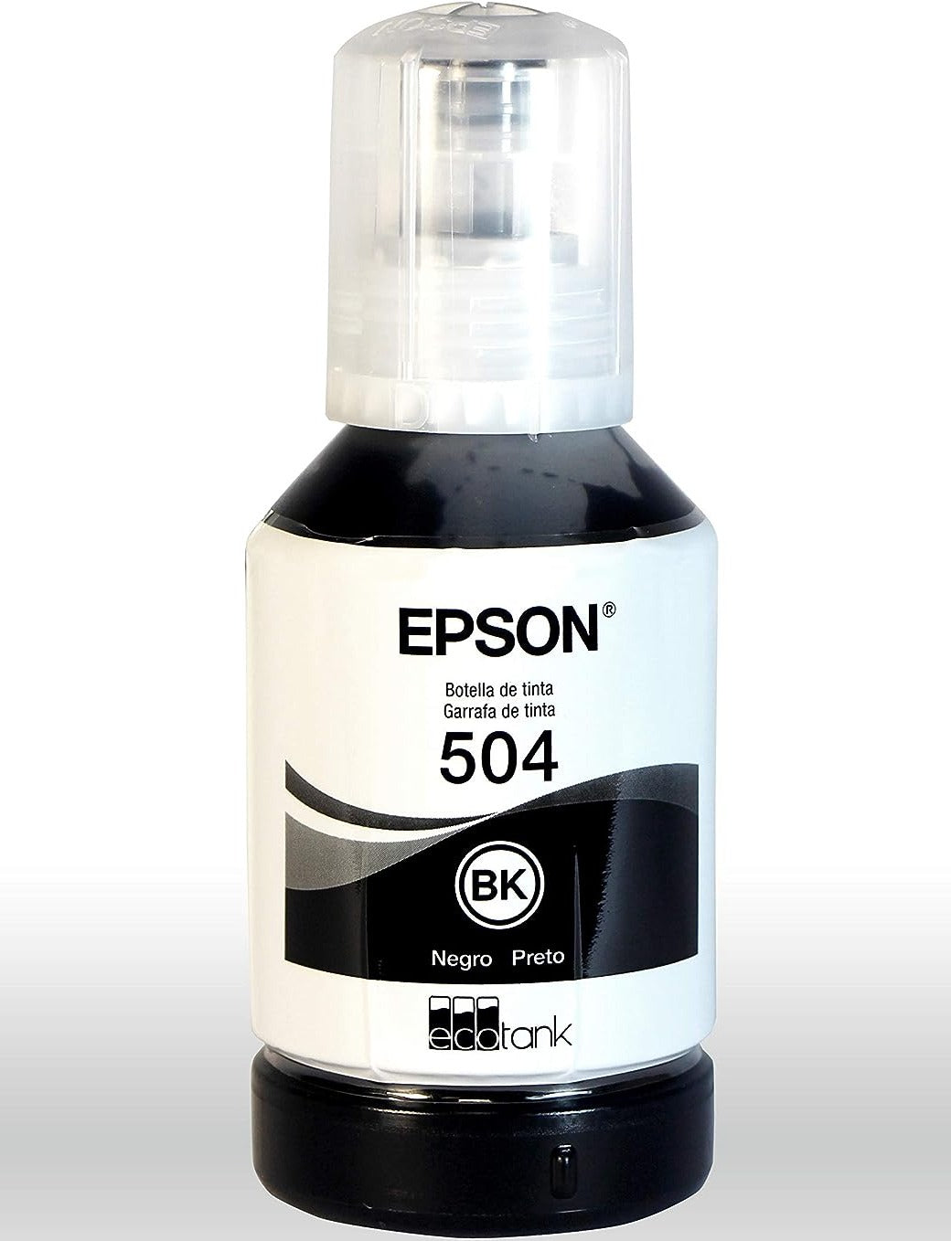 Tanque de Tinta Epson T504 Negro, 127ml, Compatible: L4150, L4160, Negro - T504120-AL