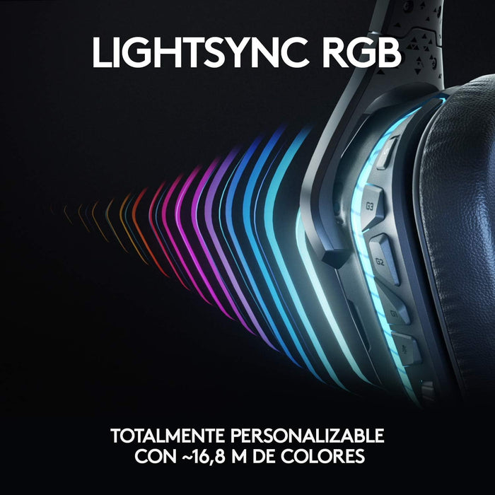 Auriculares con Micrófono Logitech G635 Lightsync 7.1 Gaming - 981-000748