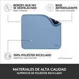 Mouse Pad Logitech Studio Series, Base Antideslizante, Gris Azulado -  956-000038 FullOffice.com 