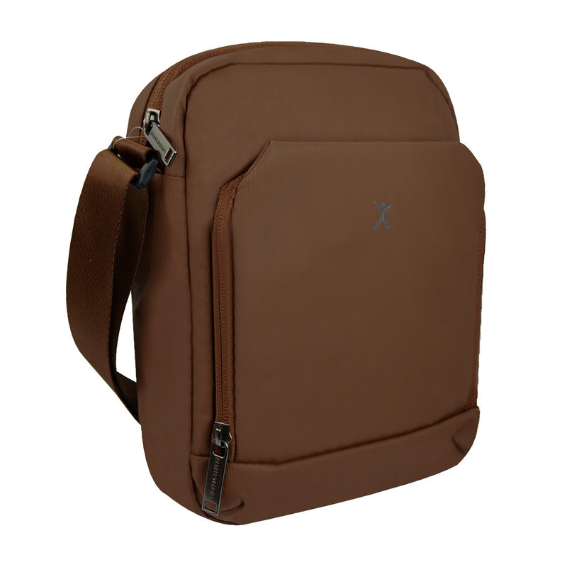 Perfect Choice PC-085034 bolsa de mano y de hombro Poliéster Café Unisex Bolsa de hombro, Cierre, Resistente a los derra