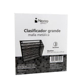 ORGANIZADOR DE DOCUMENTOS NEXTEP NE-176, MALLA METALICA 3 NIVELES, TAM GRANDE, DIMENSIONES ( 32.2 cm x 29 cm x 9.2 cm) C