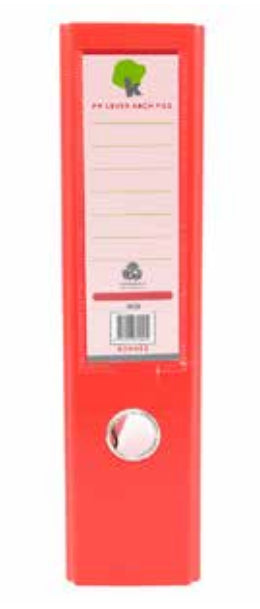 Techmakro KITCARP10RJ carpeta de cartón Carta Rojo, Anillo D, Almacenamiento, Cloruro de polivinilo (PVC)