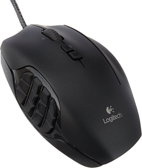 Mouse Gamer Ergonómico Logitech G600, Gaming MMO Alámbrico, 8200 DPI, Negro - 910-003879 FullOffice.com 