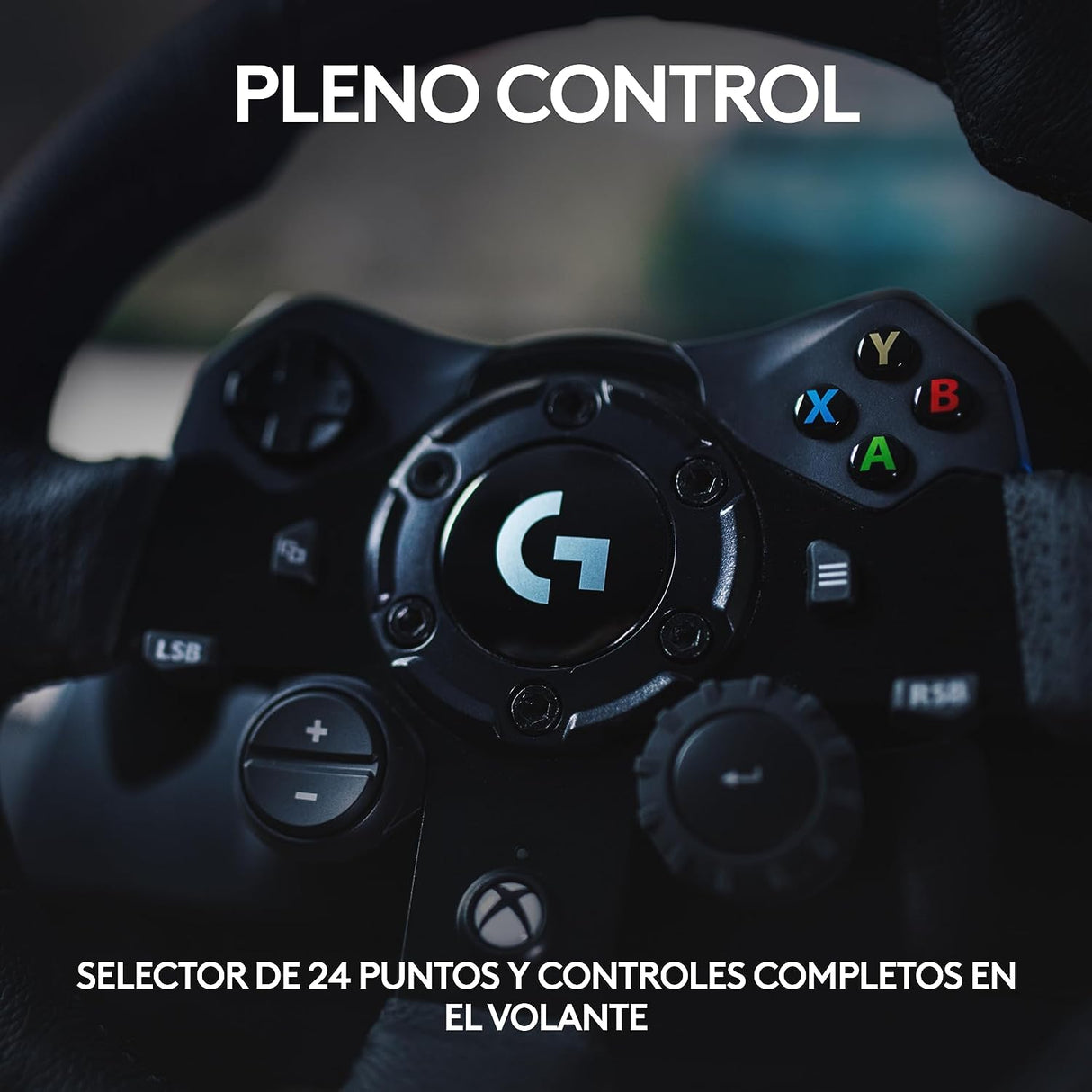 Volante de Carreras y Pedales Logitech G923 hasta 1000 Hz Force Feedback, Embrague Dual, para Xbox, PC, Negro