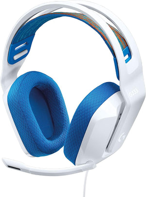 Diadema con Micrófono Gaming Logitech G335 Cableado, Sobre la Oreja, Estéreo, Binaural, Cerrado 36Ohm, 20Hz a 20Khz, Cardioid, Uni Direccional, Mini-Phone (3.5mm) Blanco FullOffice.com 