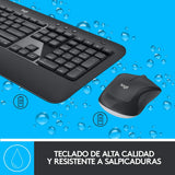 Kit de Teclado y Mouse Logitech Advanced MK540 Inalámbrico. USB, Negro - 920-008673 FullOffice.com 