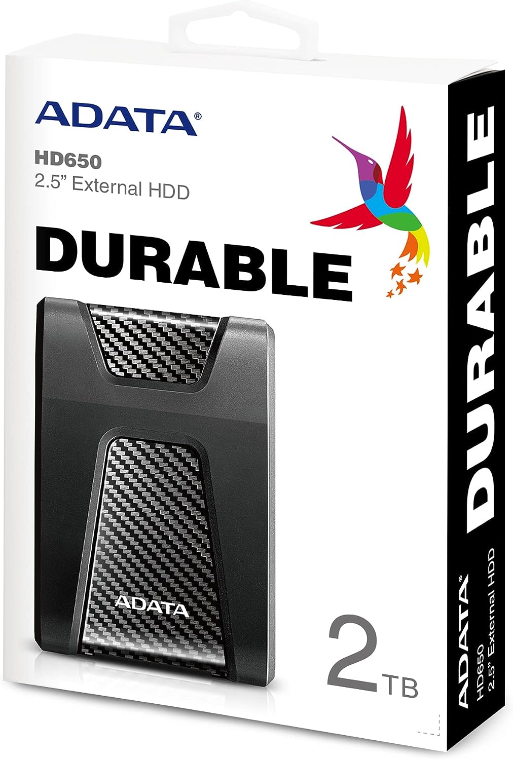 Disco Duro Adata  Ahd650-2Tu31-Cbk  2Tb 2Tb Usb 3.0 Negro Antigolpes FullOffice.com