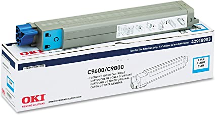 Toner Okidata Cyan C9600N/C9600S/C9800Hdn/C9800 15K Pag - 42918903