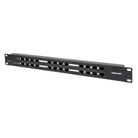 PANEL DE PARCHEO CAT 5E 12 PTOS 1U POE