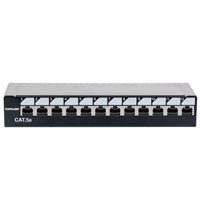 PANEL INT PERCHEO CAT 5e 12 PS ESCRITORIO CON BLOQUEOTO