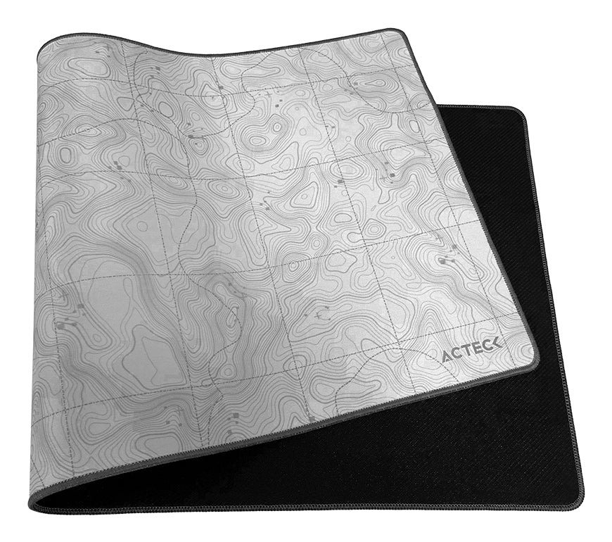 Acteck MT494T protector de escritorio Tela, Caucho Blanco, 800 mm, 350 mm