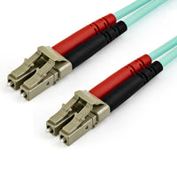 StarTech.com Cable de 1m de Fibra Óptica Multimodo LC/UPC a LC/UPC OM4 - 50/125µm - Fibra LOMMF/VCSEL - Redes de 100G - 