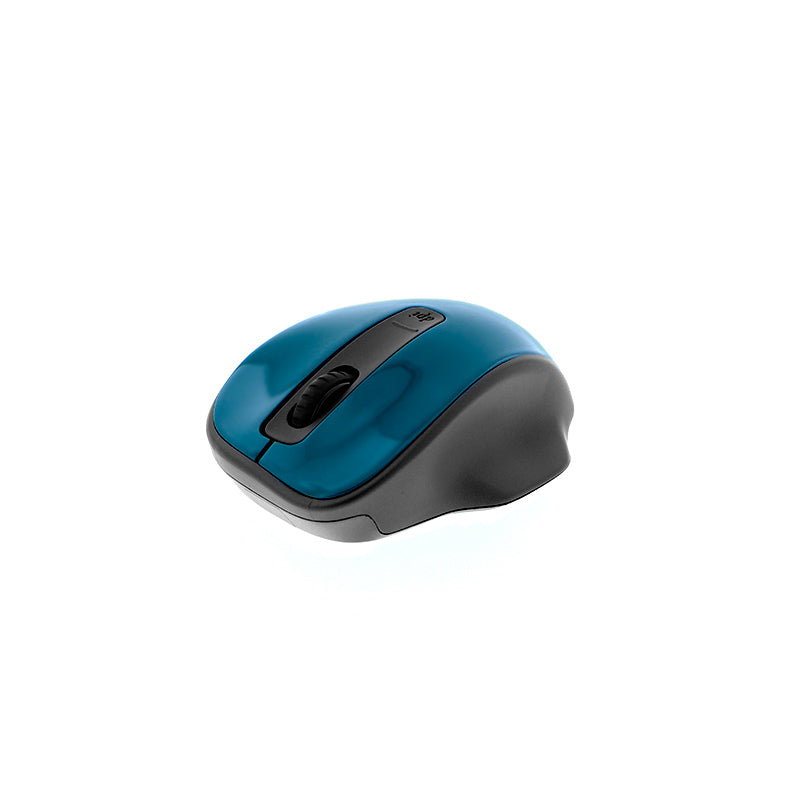Xtech Corsica ratón Oficina Diestro RF inalámbrico Óptico 1600 DPI, 3000 fps, Verde, Metálico