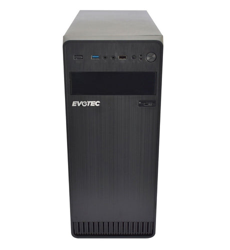 Evotec EV-1004 gabinete de computadora Escritorio Negro 600 W, ATX, Micro ATX, Mini-ATX