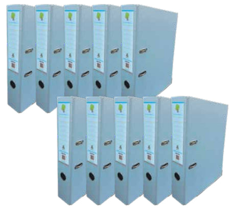 Techmakro KITCARP10AZP carpeta de cartón Carta Azul, Anillo D, Almacenamiento, Cloruro de polivinilo (PVC)