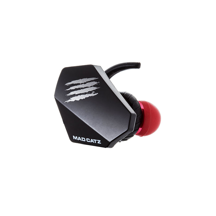 Mad Catz E.S. PRO+ Auriculares Alámbrico Gancho de oreja Juego Negro, 20 - 20000 Hz, 280 g