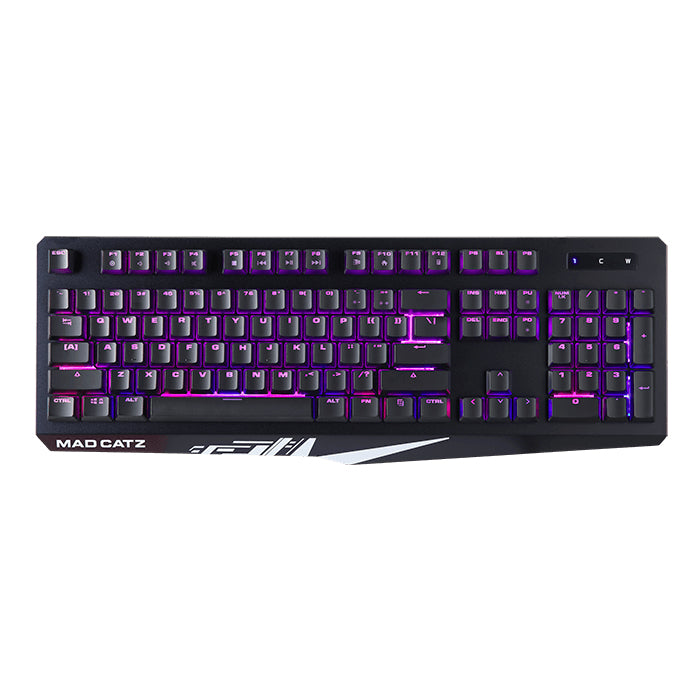 Mad Catz S.T.R.I.K.E. 2 teclado Juego USB Negro, Tamaño completo (100%), Alámbrico, LED RGB