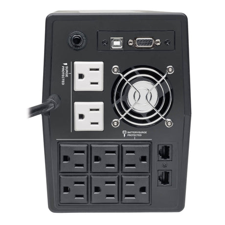 Tripp Lite SMART1050TSU UPS interactivo de 1050VA 900W – 8 tomacorrientes NEMA 5-15R, AVR, 120 V, 50Hz / 60Hz, USB, RS-2