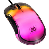 MOUSE VORAGO START THE GAME MO-505 ALAMBRICO RGB NEON HASTA 7,200 DPIS USB TRASPARENTE
