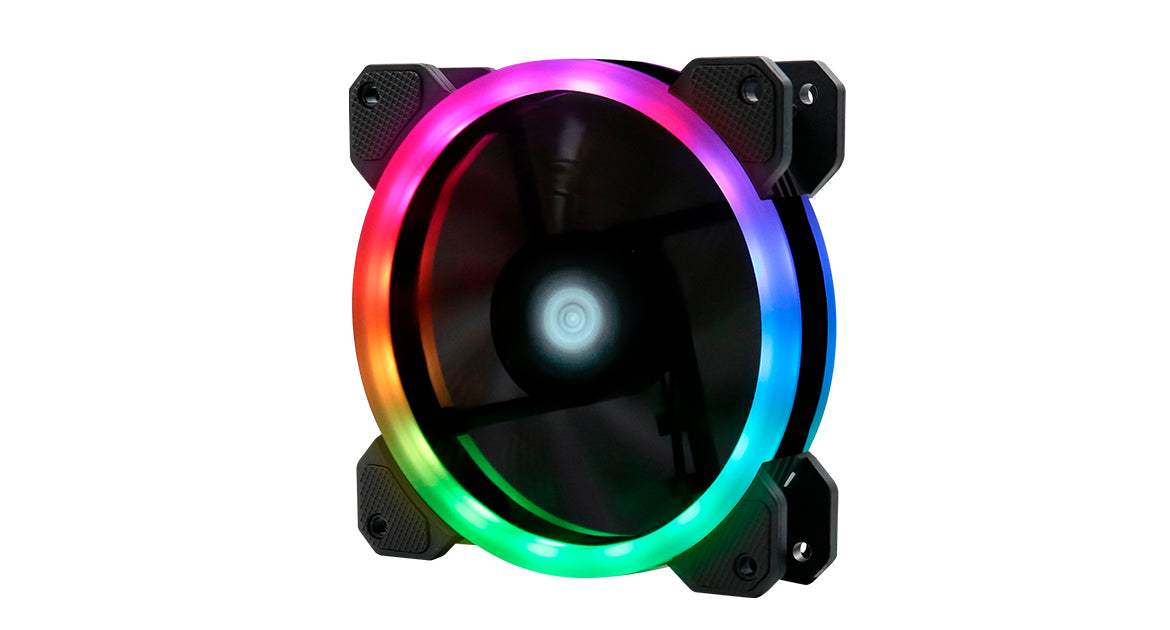 Game Factor FKG400 sistema de refrigeración de computadora Gabinete de la computadora Ventilador 12 cm Negro, 1500 RPM