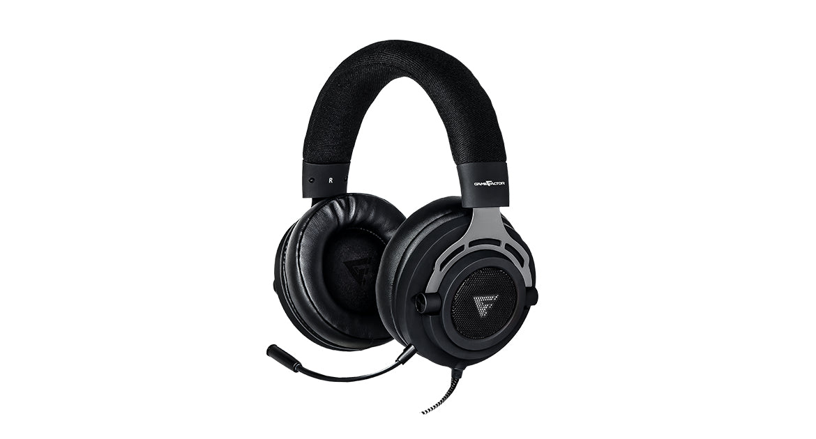 Game Factor HSG601 audífono y auriculare Audífonos Alámbrico Diadema Juego Negro, 20 - 20000 Hz