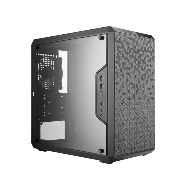 Cooler Master MasterBox Q300L Rainbow Mini Tower Negro, Transparente, Micro ATX, Mini-ATX, Plástico