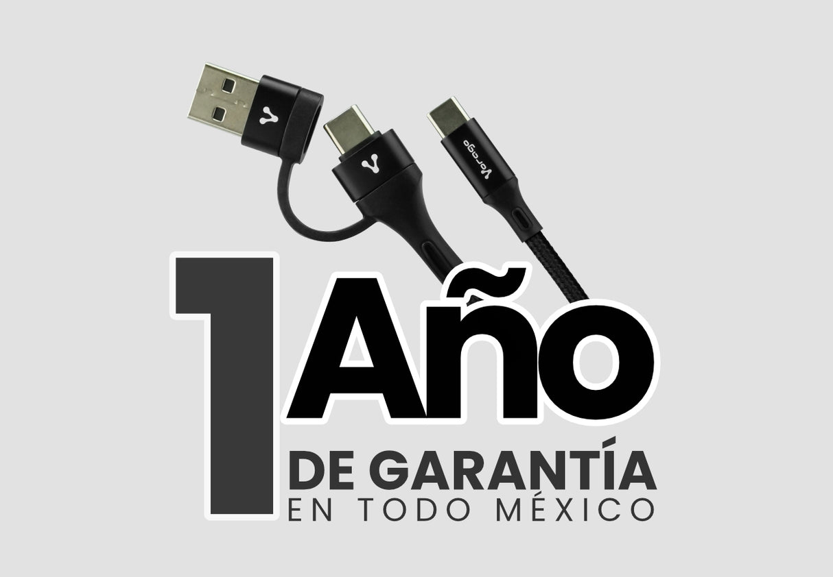 Vorago CAB-126 cable USB 1 m USB A/USB C USB C 60 W Negro