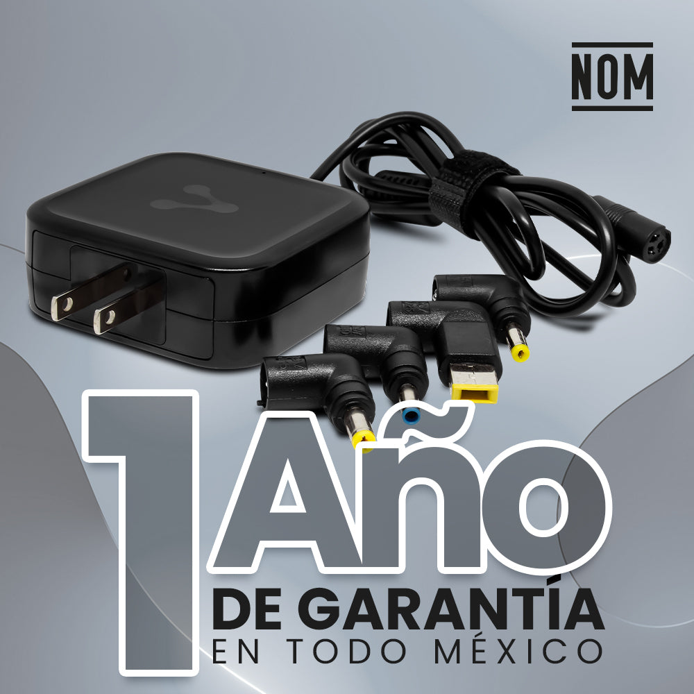 Vorago AU-405 adaptador e inversor de corriente Interior 65 W Negro