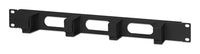 Intellinet Panneau de gestion des câbles 19", 1U, 4 anneaux plastiques courts, noir Accesorios para rack Panel de g