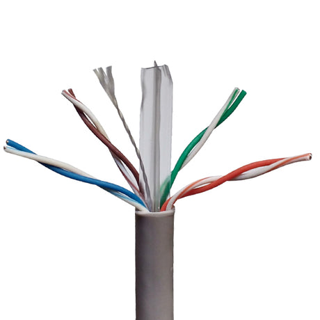 BOBINA XCASE CABLE 305 MTS UTP CAT 6,  GRIS  0.50 MM