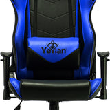 Yeyian Cadira 1150 Silla universal para juegos asiento acolchado Negro, Azul, respaldo acolchado