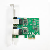X-Media XM-NA3820 tarjeta de red Interno Ethernet 2000 Mbit/s, Alámbrico, PCI Express, Verde