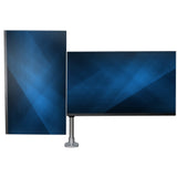 StarTech.com Brazo Articulado Prémium para Dos Monitores de hasta 27" (8Kg) - Soporte VESA de Altura Ajustable - Montaje Mordaza/Ojal en Escritorio - con Rotación, Inclinación y Giro - Plata Monitor Plata