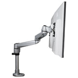 StarTech.com Brazo Articulado Prémium para Dos Monitores de hasta 27" (8Kg) - Soporte VESA de Altura Ajustable - Montaje Mordaza/Ojal en Escritorio - con Rotación, Inclinación y Giro - Plata Monitor Plata