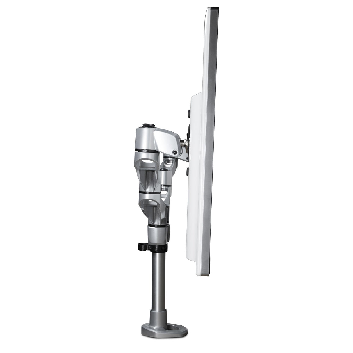 StarTech.com Brazo Articulado Prémium para Dos Monitores de hasta 27" (8Kg) - Soporte VESA de Altura Ajustable - Montaje Mordaza/Ojal en Escritorio - con Rotación, Inclinación y Giro - Plata Monitor Plata