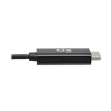 Tripp Lite U444-003-H4K6BE Cable Adaptador USB C a HDMI (M/M) – 4K @ 60 Hz, 4:4:4, Compatible con Thunderbolt 3, Negro, 